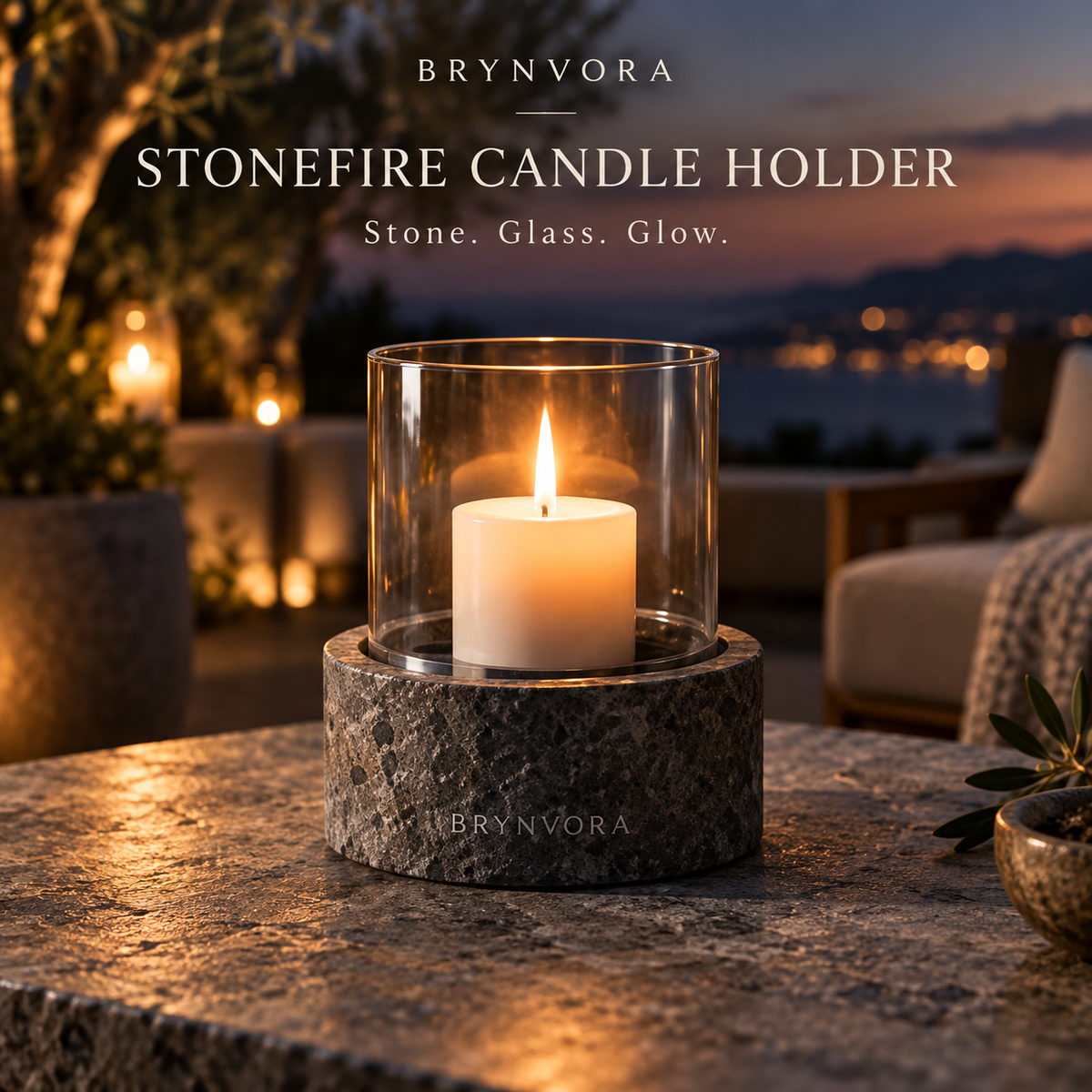 GROVEVESSA®| Stonefire Candle Holder