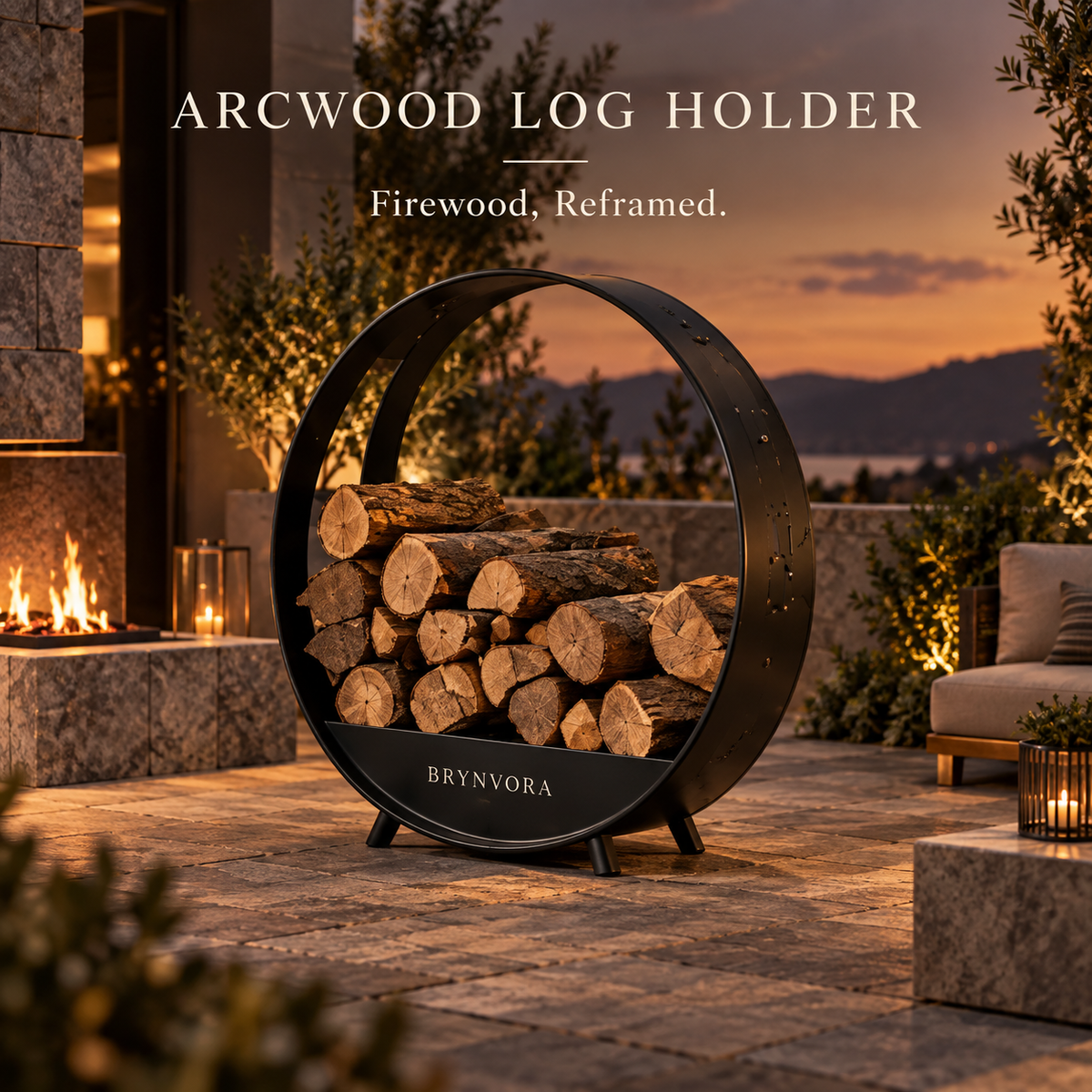 GROVEVESSA®| Arcwood Log Holder
