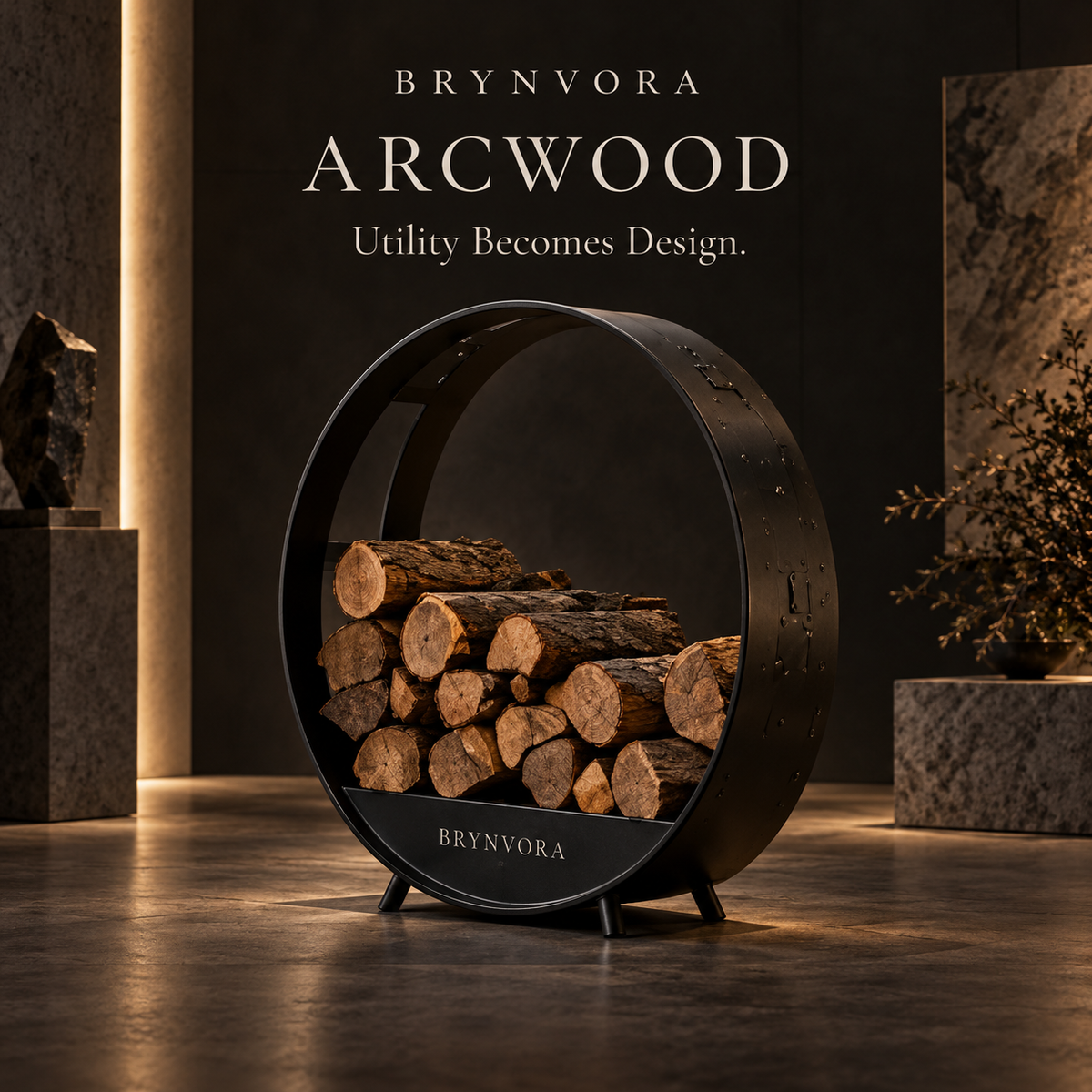GROVEVESSA®| Arcwood Log Holder